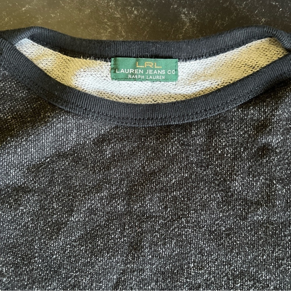 Lauren Jeans Co Ralph Lauren Women’s Black Pullover 3/4 Sleeve Sweater Size L - Picture 12 of 13